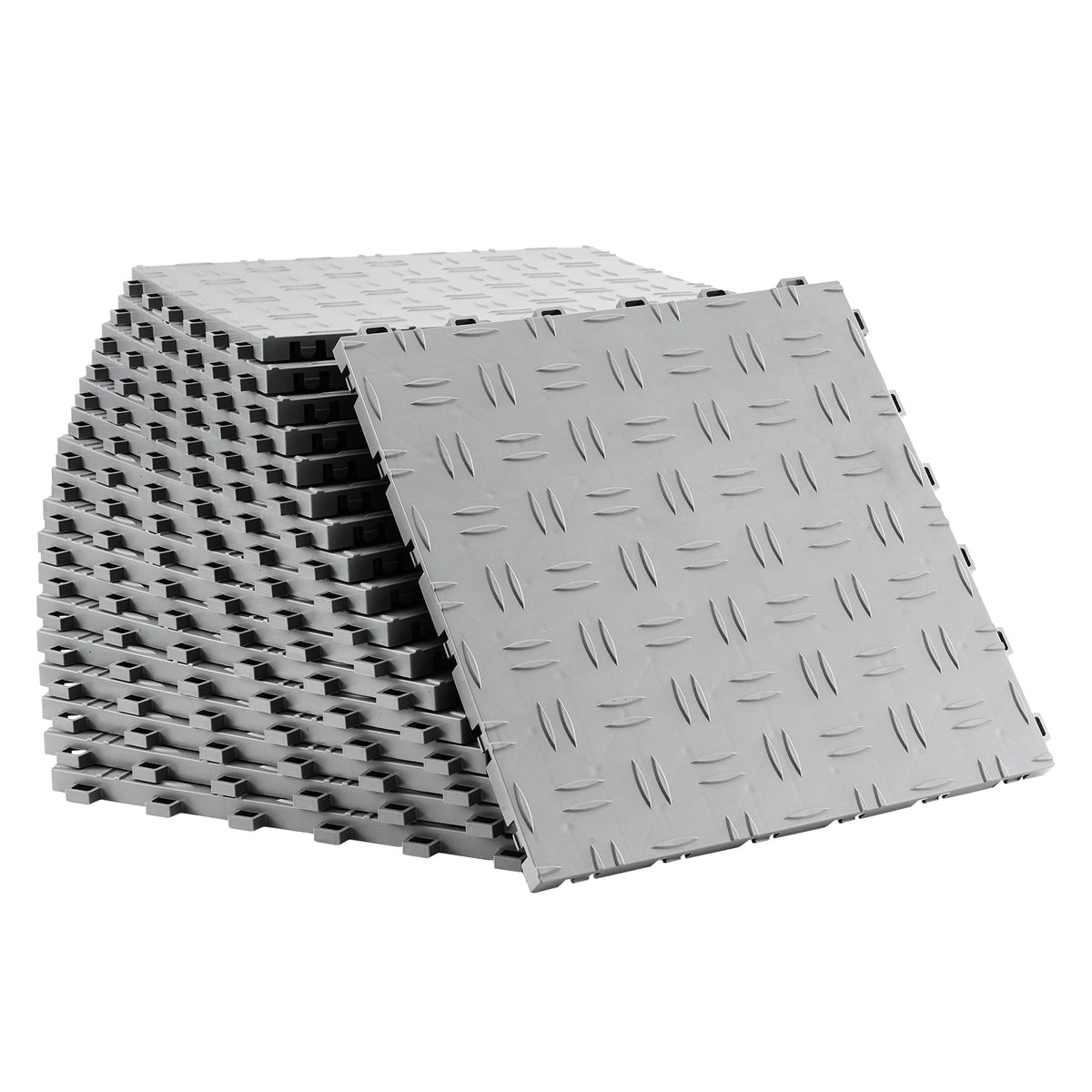 Interlocking Waterproof Garage Floor Tiles With Non Slip Texture