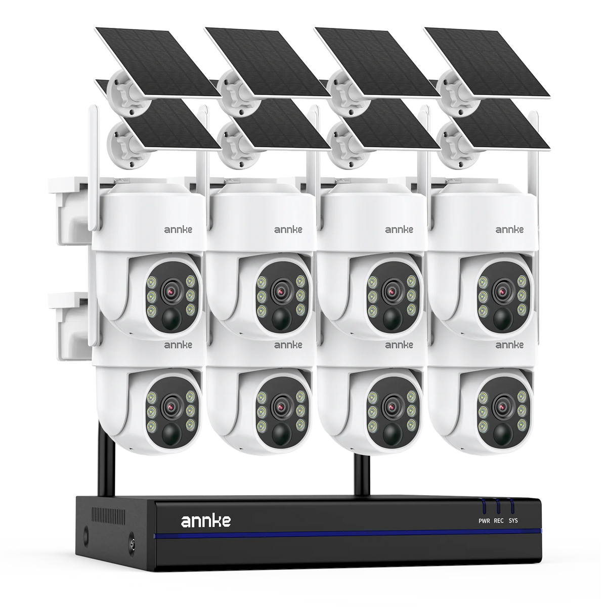 Annke 16CH 4MP Dual Band Solar Wireless Camera Security System