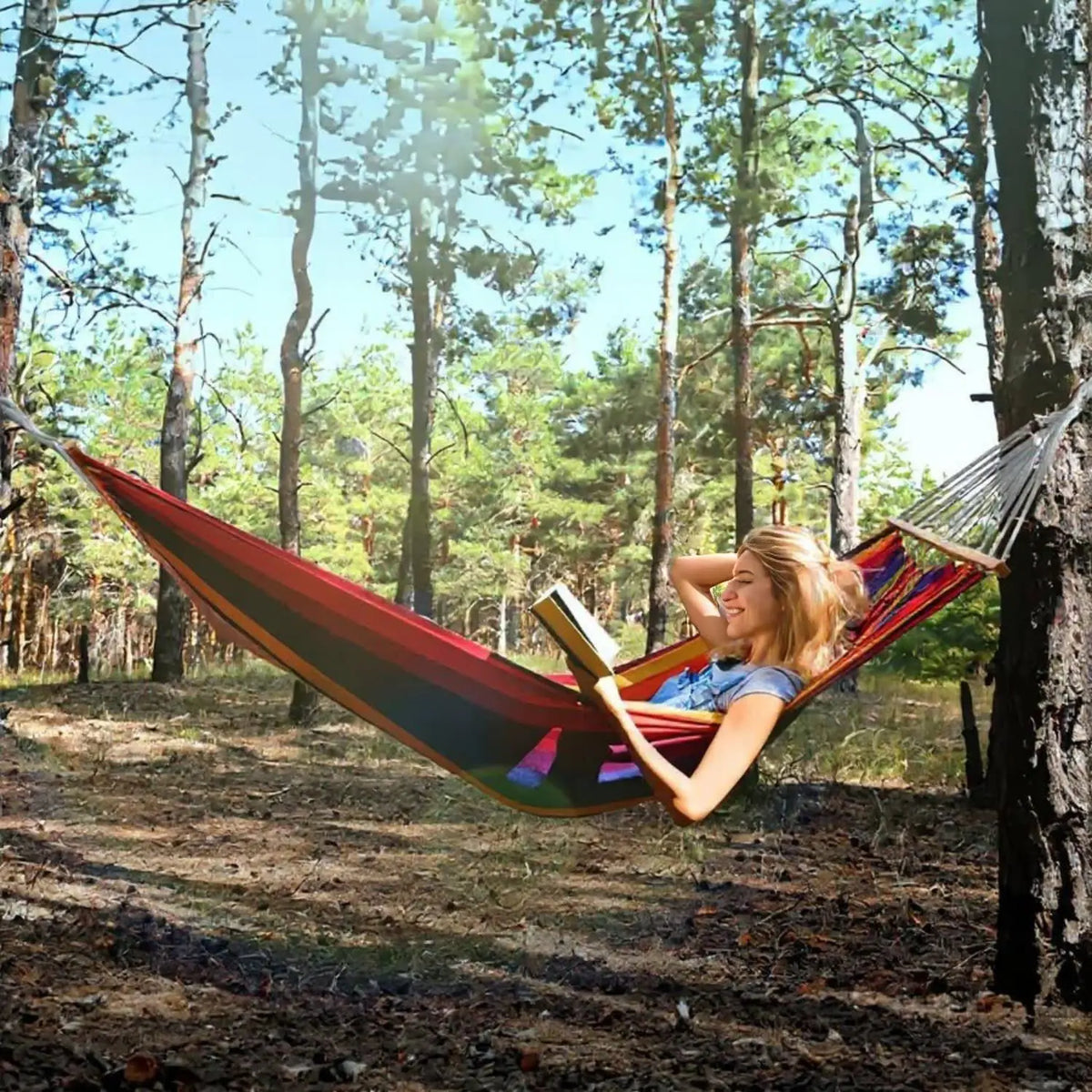 Gyroor Adjustable Standing Hammock With Storage Bag