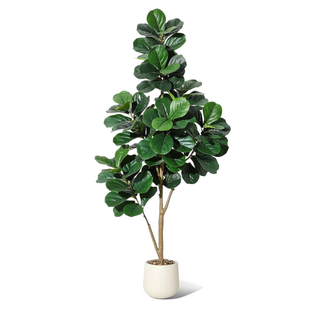 HiMISS Artificial Fiddle Leaf Fig Tree Realistic Floor Plant