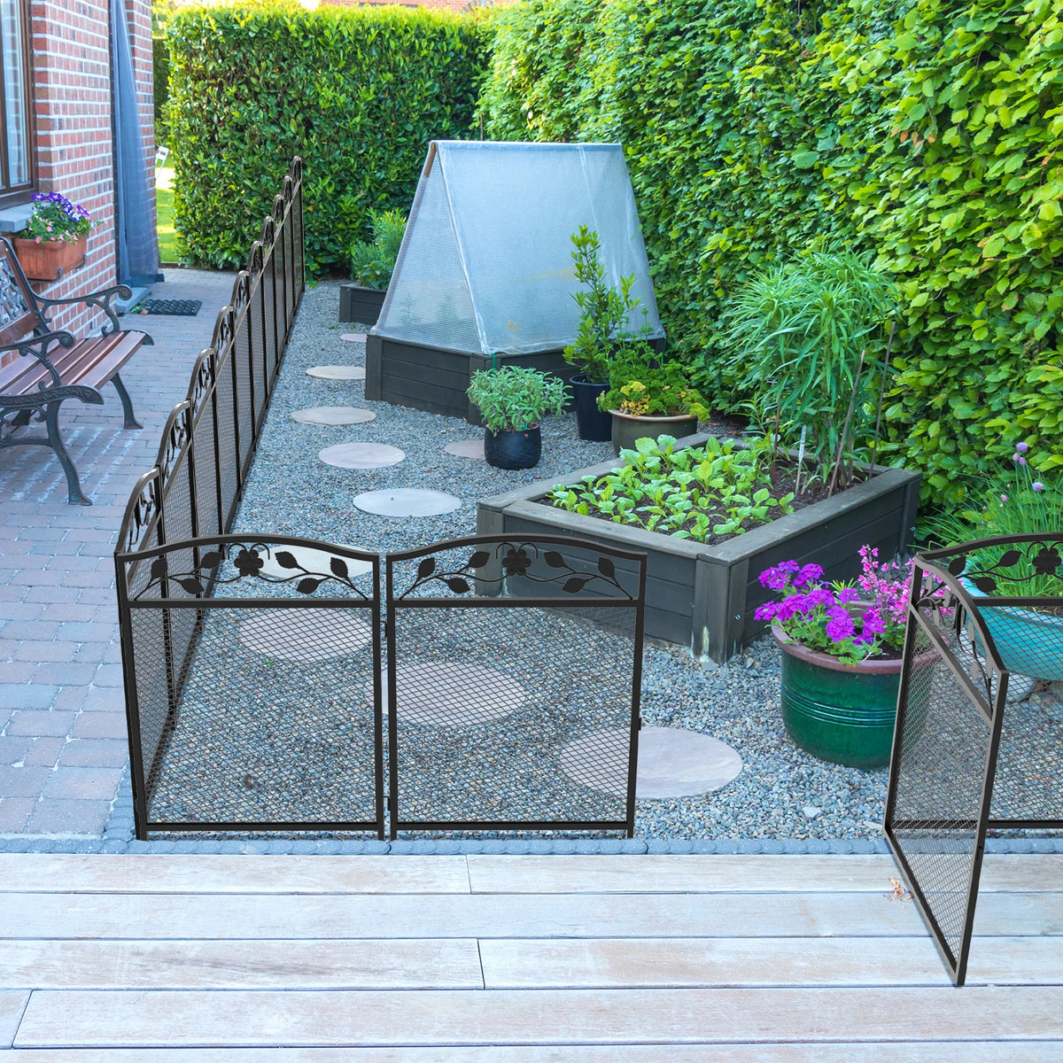Iron Garden Decorative Fence Panels For Outdoor Landscapes