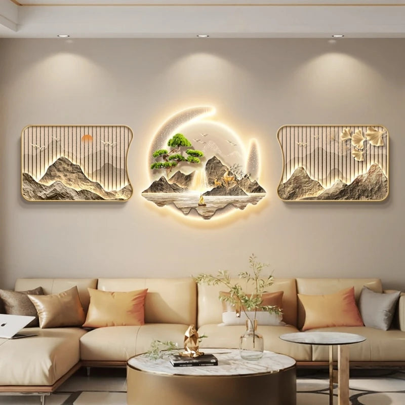 JIAYOOR Wood LED Wall Lamp Modern Luxury Wall Light For Home Living Room Office