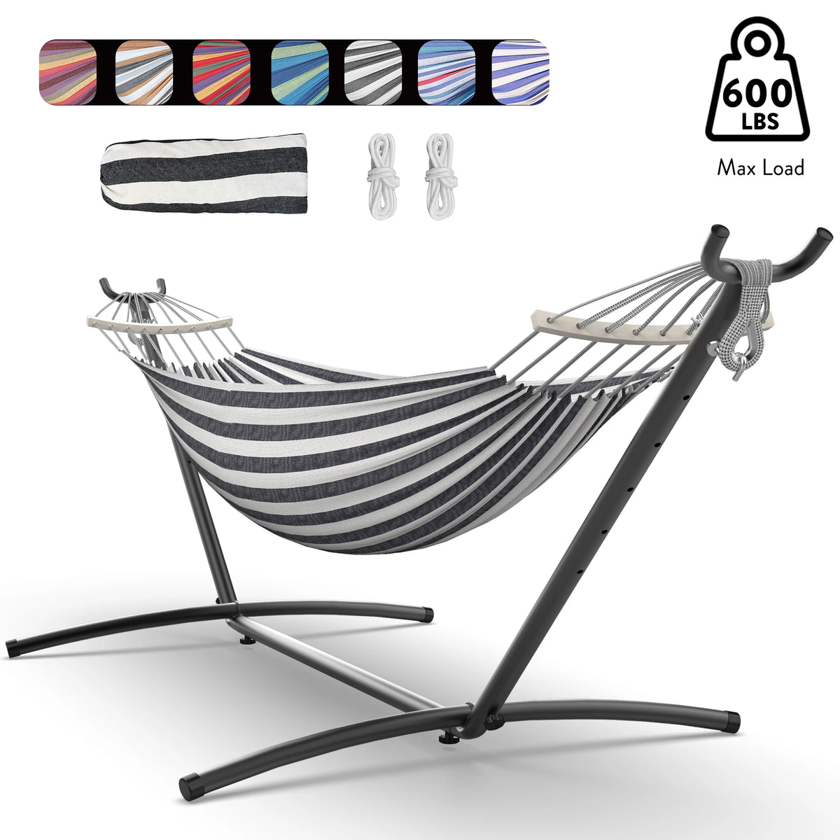 Gyroor Adjustable Stand Hammock With Storage Bag For Outdoor Relaxation