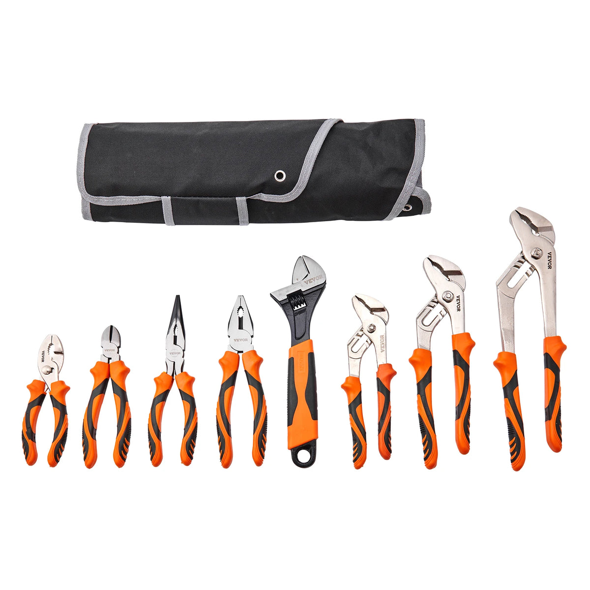 SucceBuy Eight Piece Pliers And Wrench Repair Tool Kit