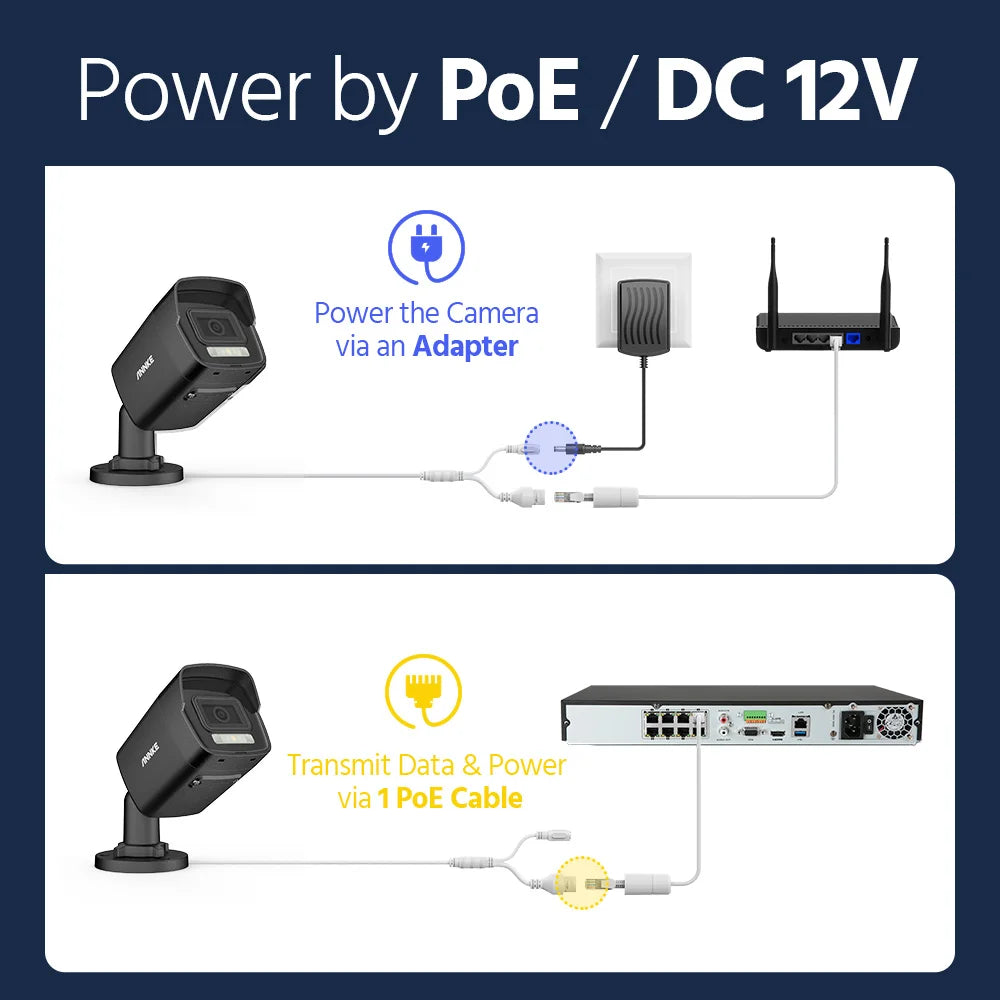Annke 6Mp Dual Light Bullet Ip Security Camera With Audio