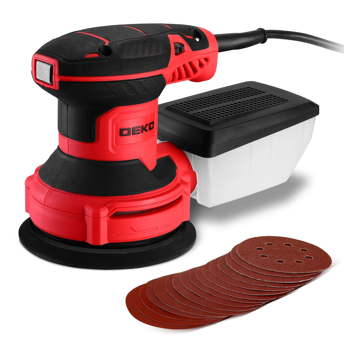DEKO Powerful Orbital Sander With Efficient Dust Collection