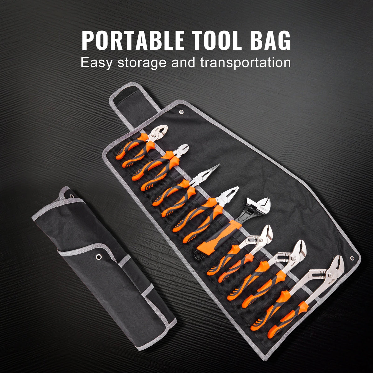 SucceBuy Eight Piece Pliers And Wrench Repair Tool Kit