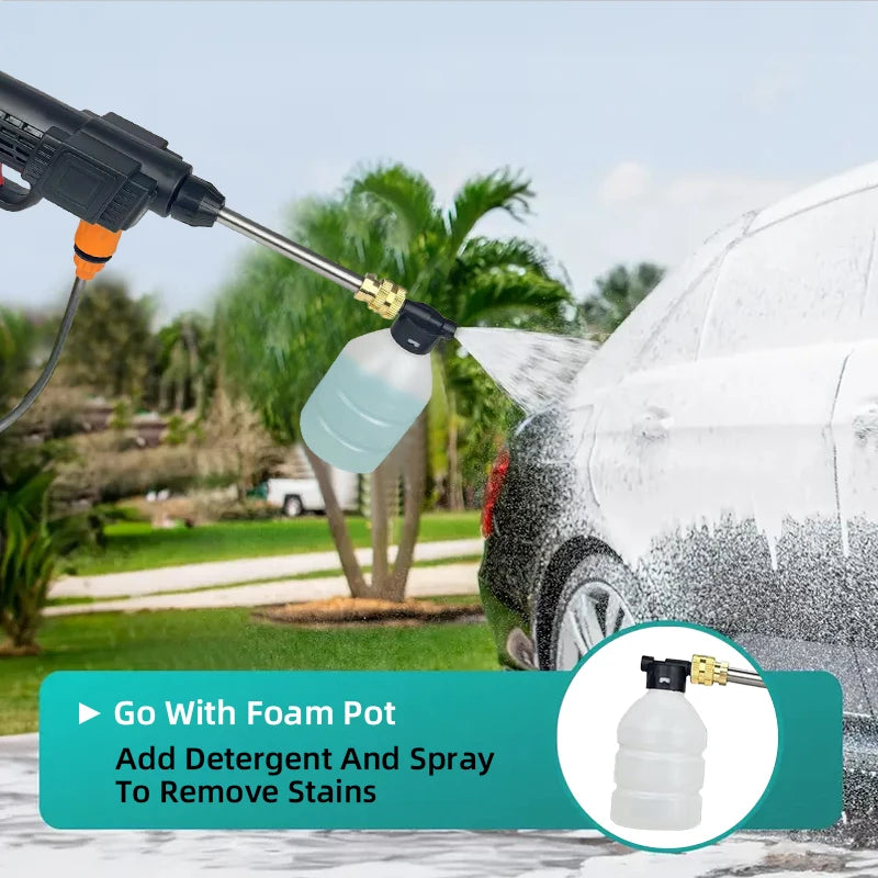 Cordless High Pressure Car Wash Gun With Battery And Hose
