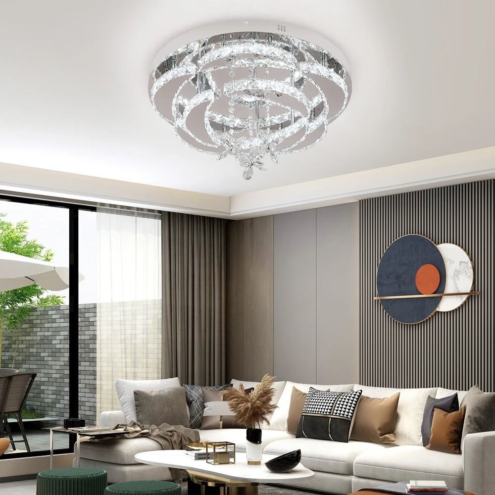 Vetrulus Modern Led Crystal Chandelier Pendant Light