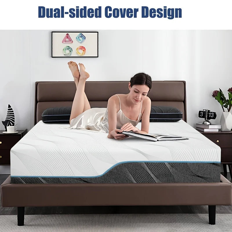 Hcore Medium Firm Flippable Memory Foam Mattress For Back Support