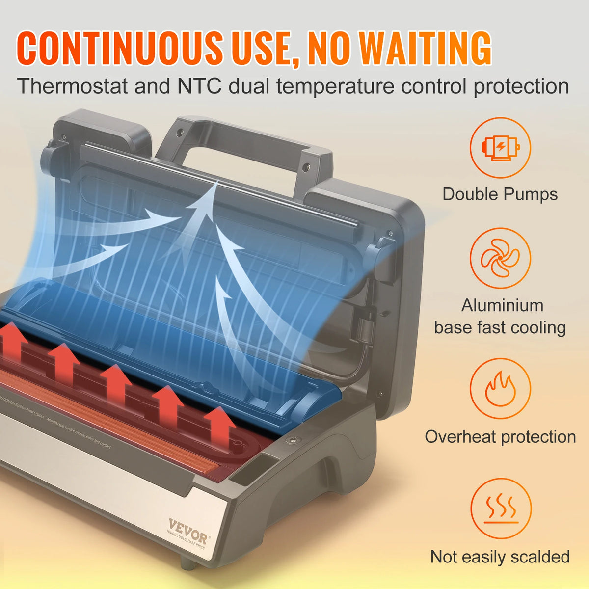 SucceBuy 130W Automatic Vacuum Sealer For Home Kitchen Use