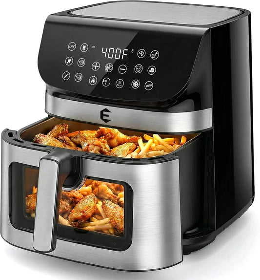 Digital Air Fryer Toaster Oven Combo With Touchscreen Controls