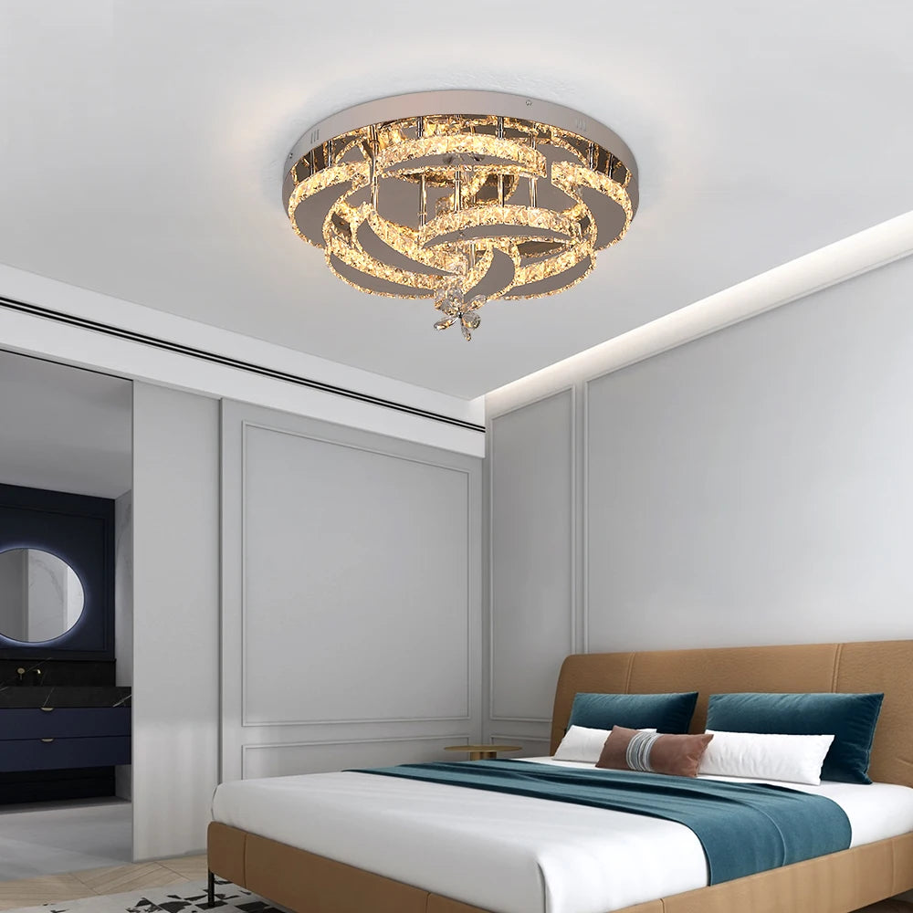 Vetrulus Modern Led Crystal Chandelier Pendant Light
