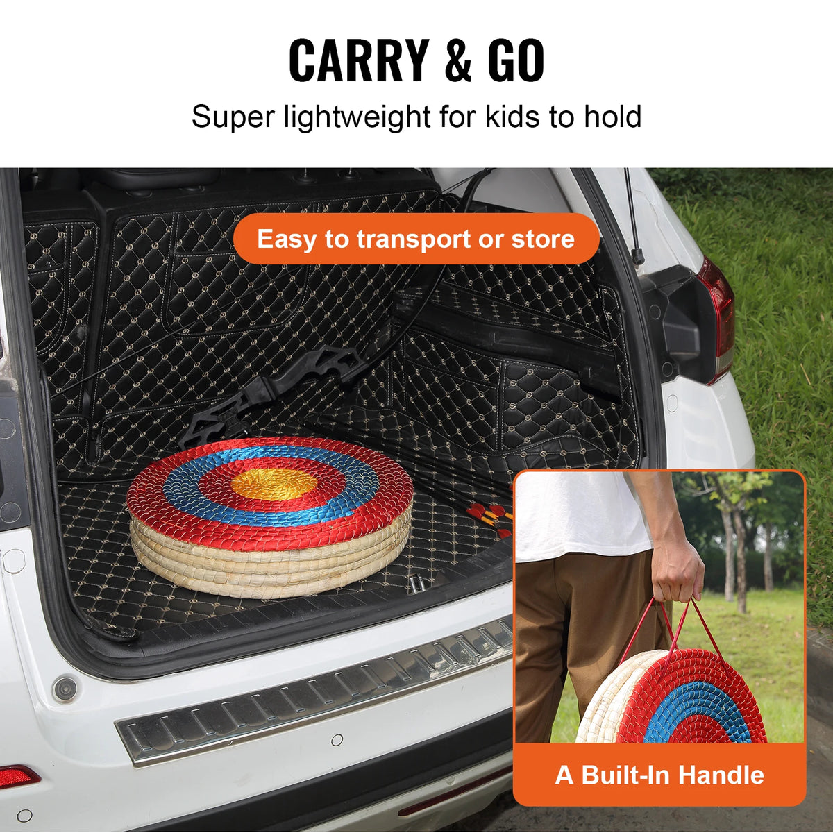 Traditional Solid Straw Round Archery Target For Shooting Practice