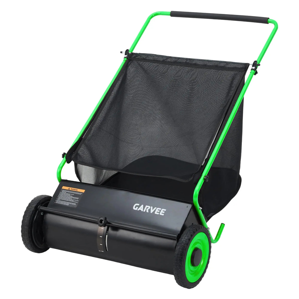 HiMISS Push Lawn Sweeper With Hopper Bag And Adjustable Brush