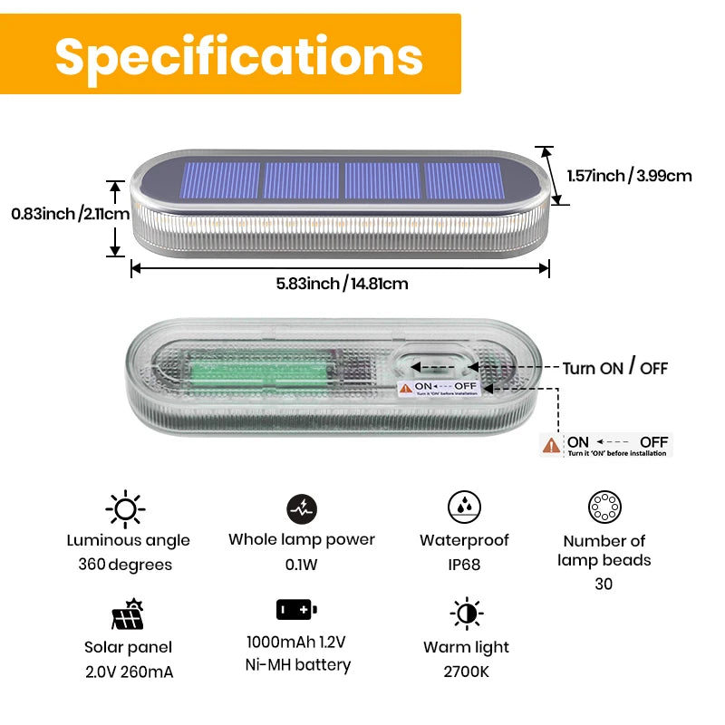 IP68 Waterproof Solar Deck And Pathway Led Step Lighting Panels
