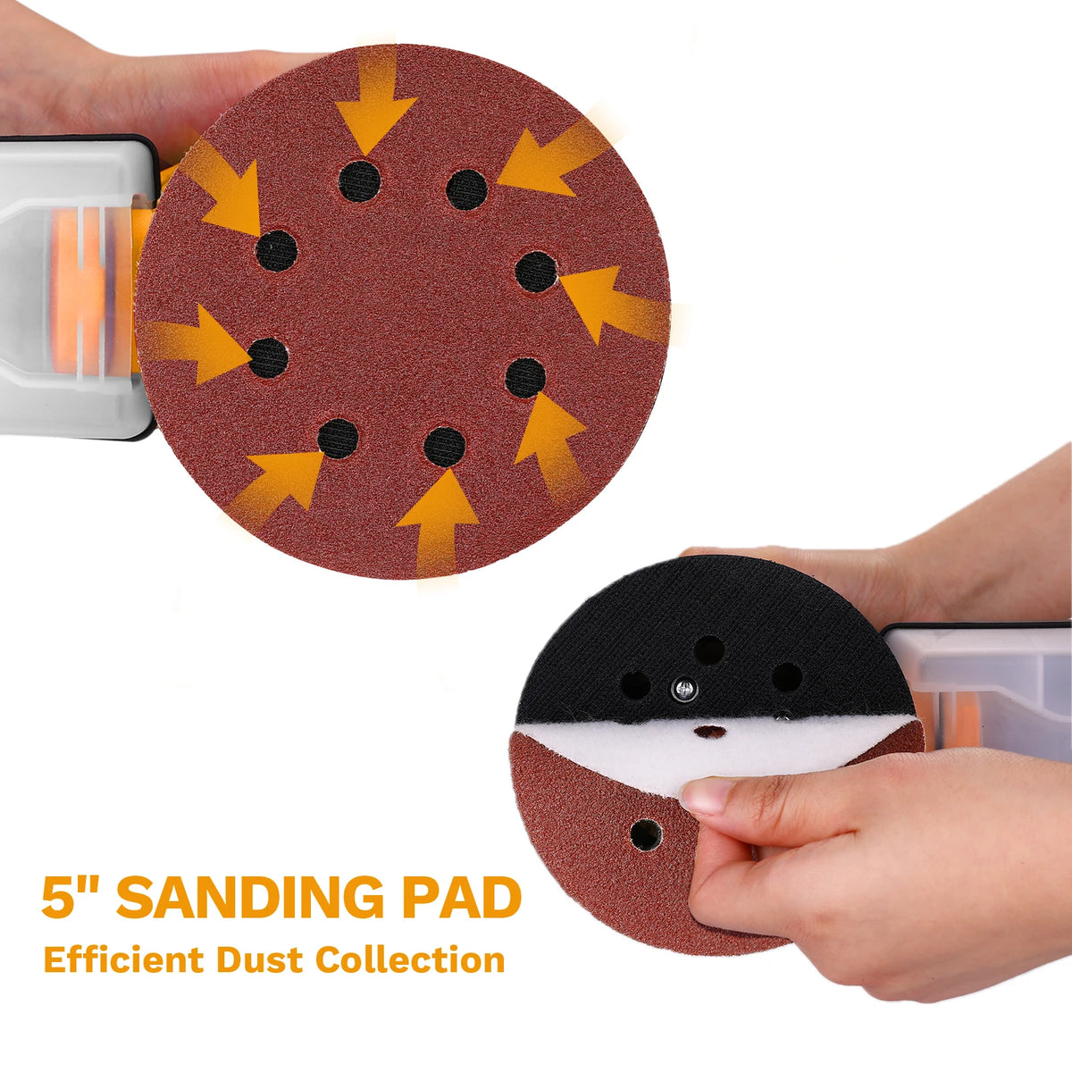 DEKO Powerful Orbital Sander With Efficient Dust Collection