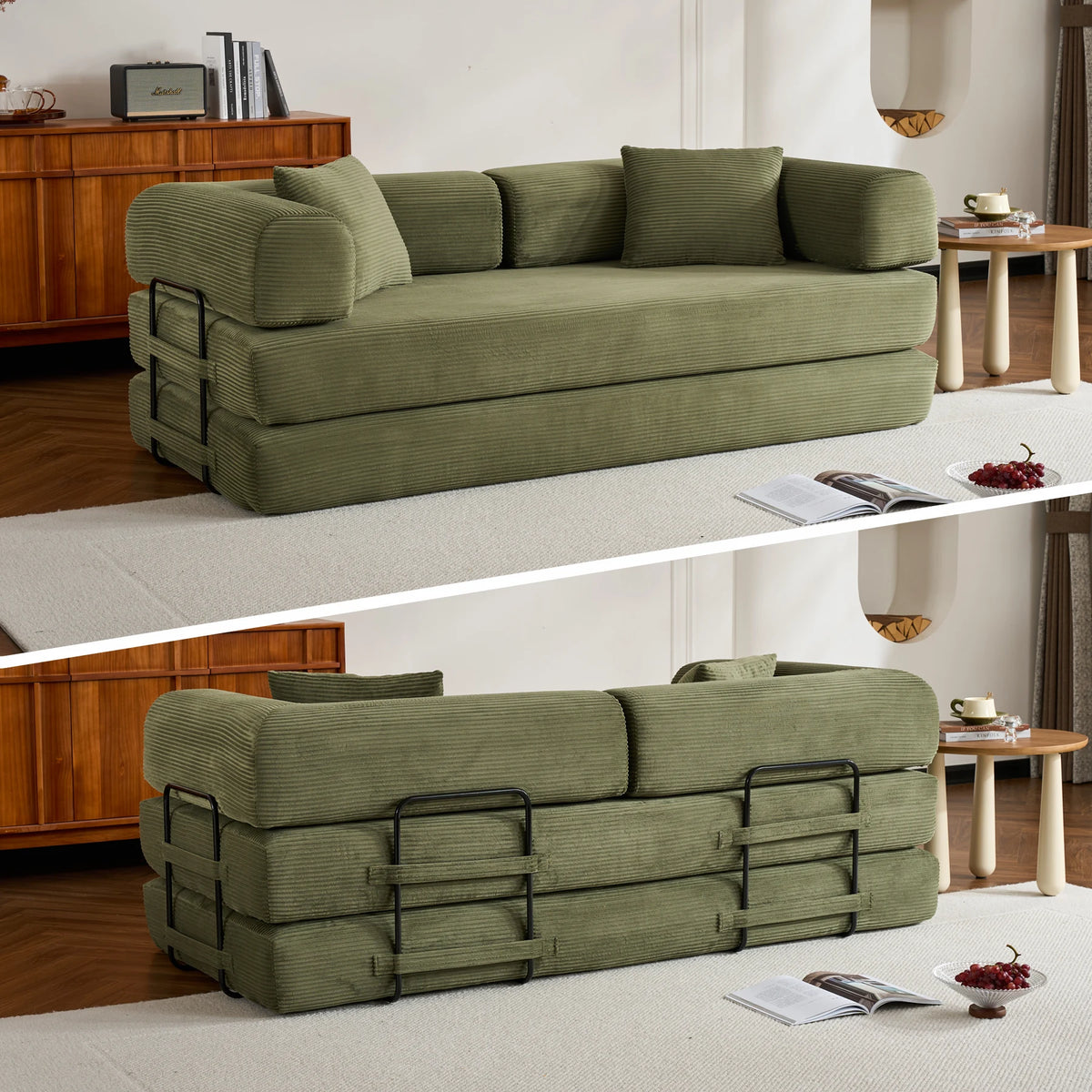 Tholis Foldable Sofa Bed Convertible Seating For Living Room