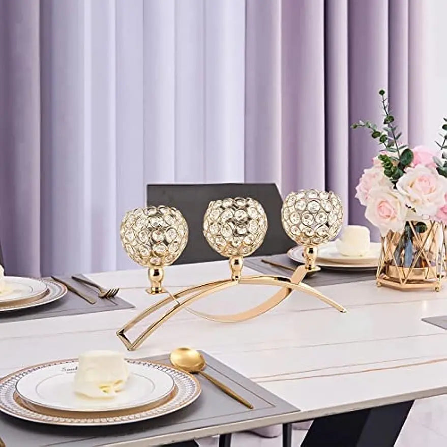Vincigant Three Arm Candle Holder Candelabra For Wedding Decor